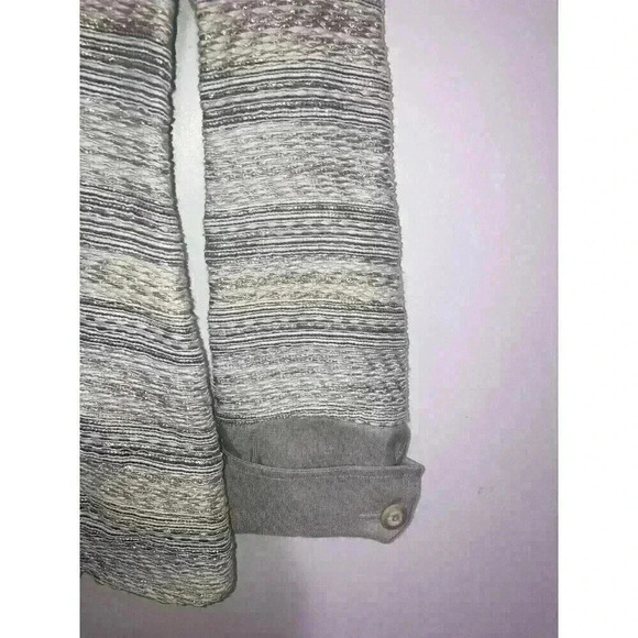 Armani Collezioni Womens Blazer Jacket Boucle Tweed Grey Blue Size 4 - Picture 5 of 11